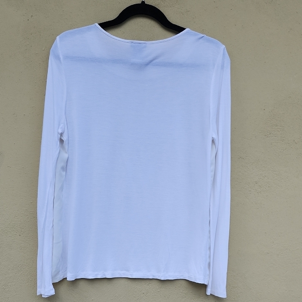 Ann Taylor Factory White Long Sleeve Top - Picture 6 of 6